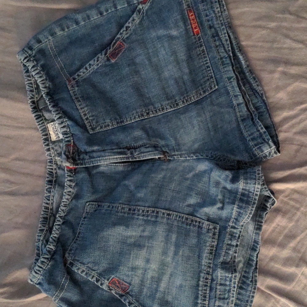 Lucky Brand Utility Div jean shorts sz 10